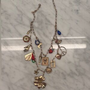 Free people maxamillion charm necklace